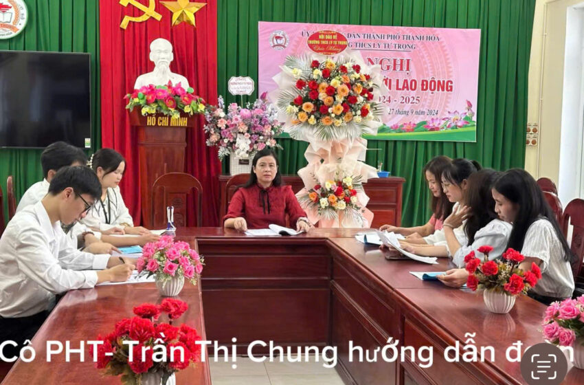  Nhà trường chào đón đoàn kiến tập sư phạm.